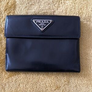 Prada Black Leather Wallet